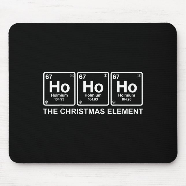 Mousepad Funny Christmas Ho Ho Ho 67 Chemistry Science Peri (Frente)