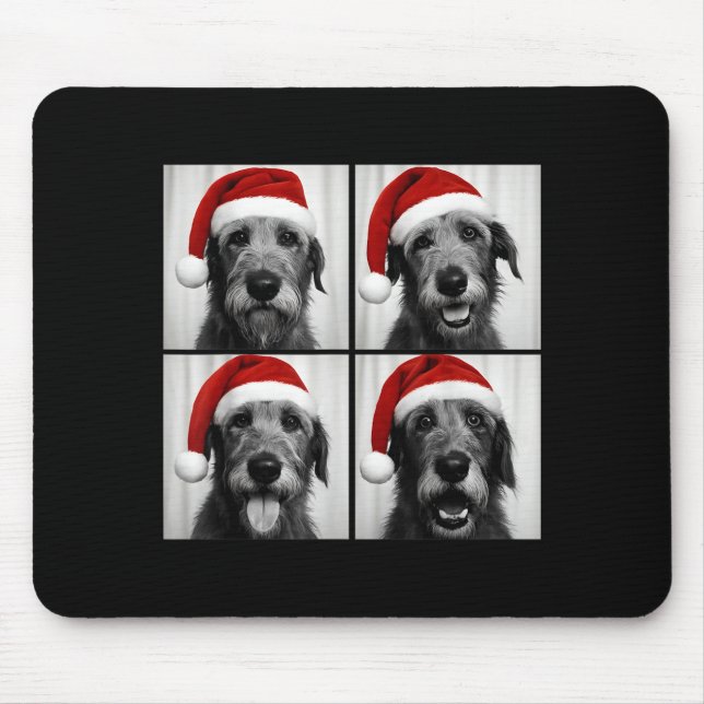 Mousepad Funny Christmas Irish Wolfhound Santa Dog Lover Ph (Frente)