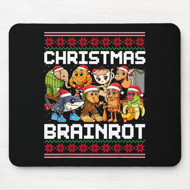 Mousepad Funny Christmas Italian Brain Rot For Men Women Bo (Frente)