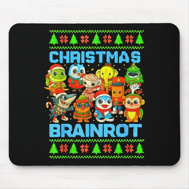 Mousepad Funny Christmas Italian Brain Rot Italian Brainrot (Frente)