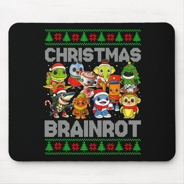 Mousepad Funny Christmas Italian Brain Rot Italian Brainrot (Frente)
