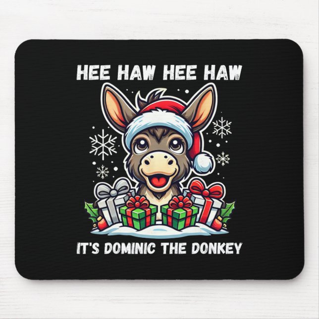 Mousepad Funny Christmas Italian Christmas Donkey Dominic T (Frente)