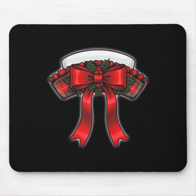 Mousepad Funny Christmas Nurse Nursing Cap Women Girls  (Frente)