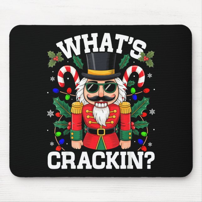 Mousepad Funny Christmas Nutcracker Men Kids N Boys Whats C (Frente)
