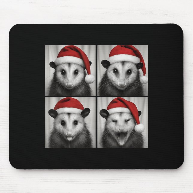 Mousepad Funny Christmas Ossum Santa Photo Booth  (Frente)