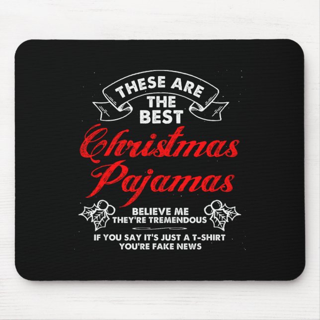 Mousepad Funny Christmas Pajamas Donald Trump Gag Joke Pjs  (Frente)