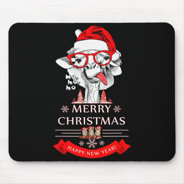 Mousepad Funny Christmas Shirt Christmas Ho-ho-ho  (Frente)