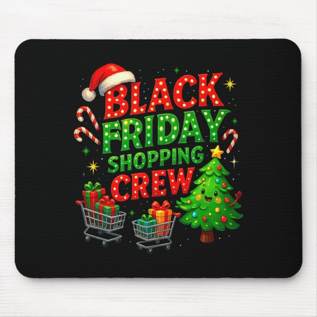 Mousepad Funny Christmas Shopng Crew  (Frente)