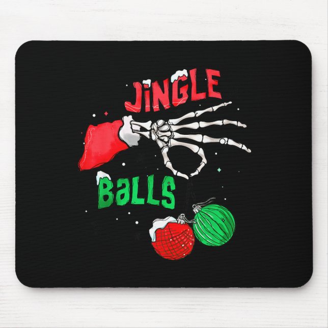 Mousepad Funny Christmas Skeleton Jingle Funny Xmas Matchin (Frente)