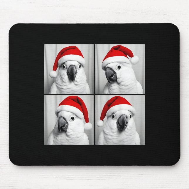 Mousepad Funny Christmas Umbrella Atoo Santa Photo Booth Pa (Frente)