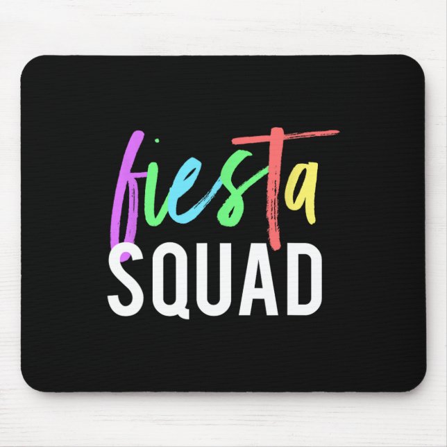 Mousepad Funny Cinco De Mayo Fiesta Squad Design Para Parti (Frente)