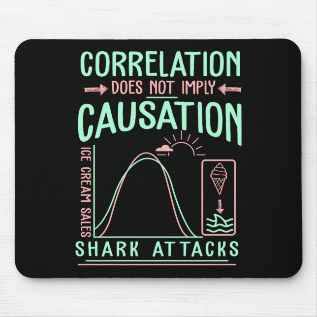 Mousepad Funny Correlation Does Not Imply Causation Premium (Frente)