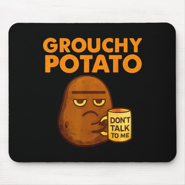 Mousepad Funny Couple Sweet Tato &amp; Grouchy Tato  (Frente)