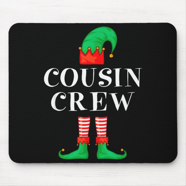 Mousepad Funny Cousin Crew Elf Christmas Elf Cousin Sweater (Frente)
