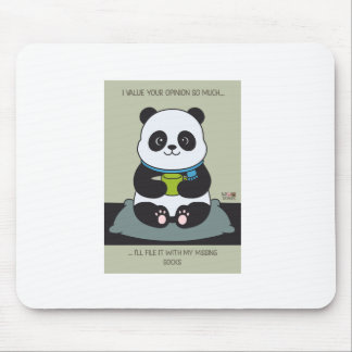Mousepad Funny Custom Sarcastic Panda Opinion Coworker Gift