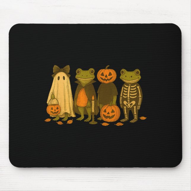Mousepad Funny Cute Frog Halloween Costumes  (Frente)