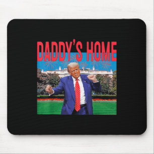 Mousepad Funny Daddys Home Trump Pink 2024 Leve América de