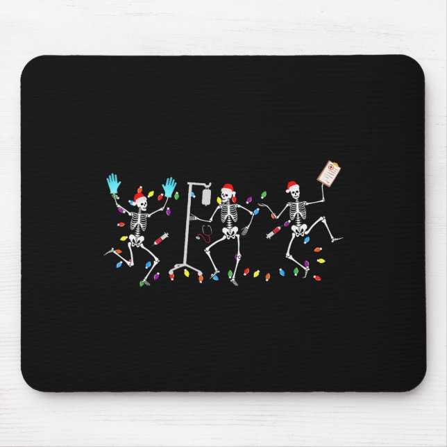 Mousepad Funny Dancing Skeletons Nicu Er Nurse Registered N (Frente)