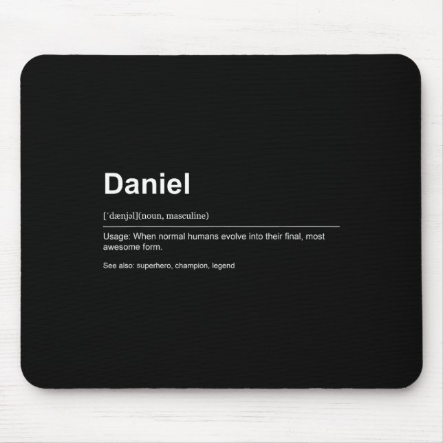 Mousepad Funny Definition Quote For The Name Daniel _  (Frente)