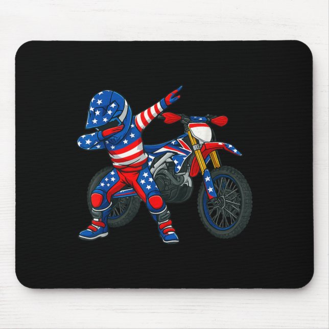 Mousepad Funny Dirt Bike Art Rider Motocross Motorcycle Dir (Frente)