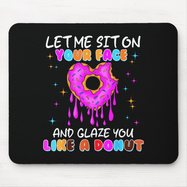 Mousepad Funny Donut Inappropriate Shirts For Women Adult H (Frente)