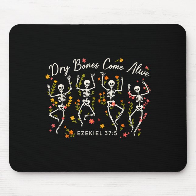 Mousepad Funny Dry Bones Come Alive Ezekiel 37_5 Skeleton C (Frente)