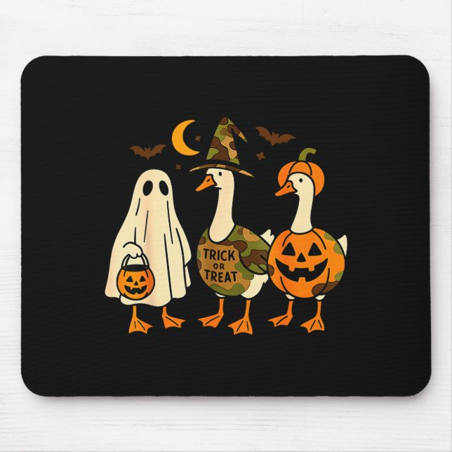 Mousepad Funny Duck Duck Boo Halloween Costume Duck  (Frente)
