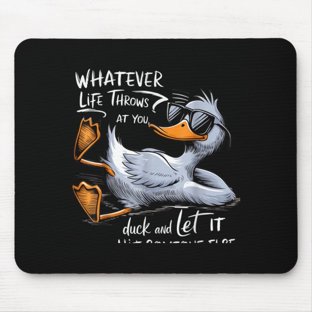 Mousepad Funny Duck Graphic Tee Men Women Funny Quote  (Frente)