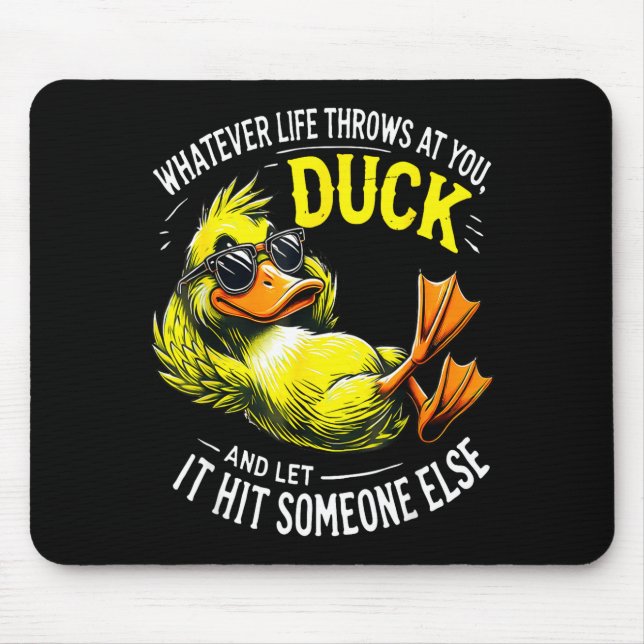 Mousepad Funny Duck Graphic Tees Men Women Funny Quote  (Frente)
