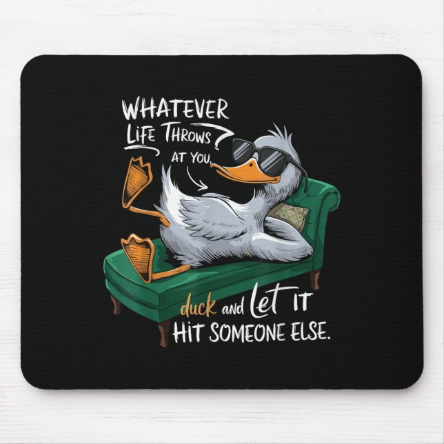 Mousepad Funny Duck Graphic Tees Men Women Teens Funny Quot (Frente)