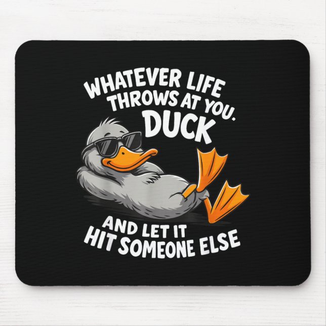 Mousepad Funny Duck Graphic Tees Men Women Teens Funny Quot (Frente)