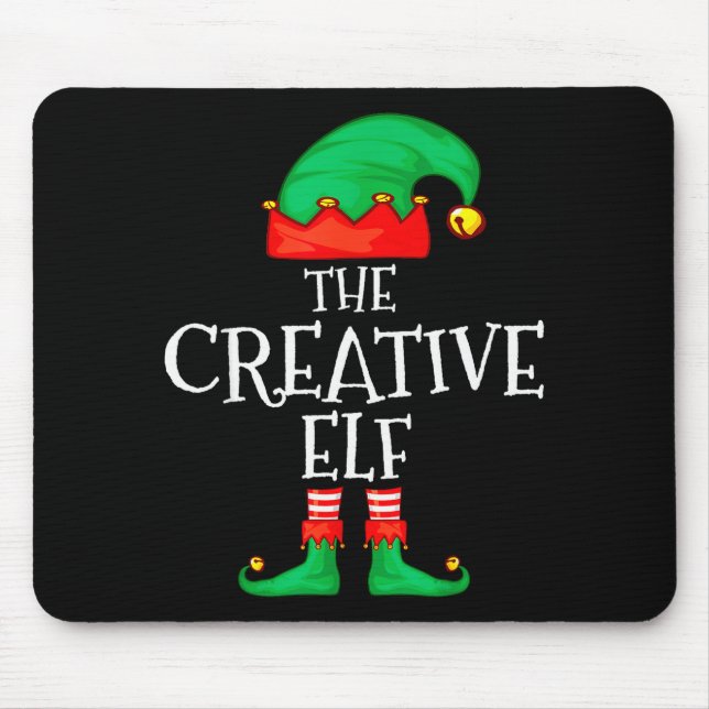 Mousepad Funny Elf Family Christmas Creative Elf Sweater Me (Frente)
