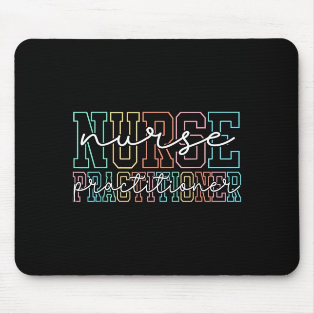 Mousepad Funny Family Nurse Practitioner Np Nursing Day Nur (Frente)