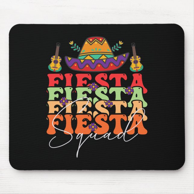 Mousepad Funny Fiesta Squad Cinco De Mayo Partido Mexicano  (Frente)