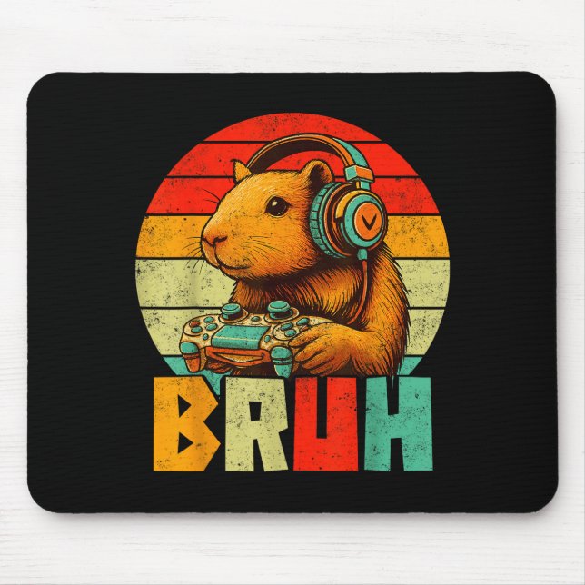 Mousepad Funny For Capybara Lovers Mens Boys Kids Graphics  (Frente)