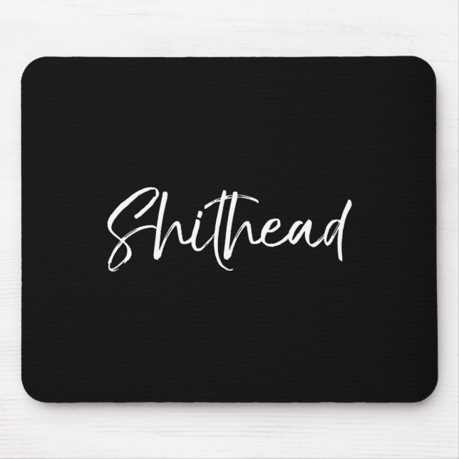 Mousepad Funny Gag Gift Head Joke Saying Sarcastic Idea Hea (Frente)