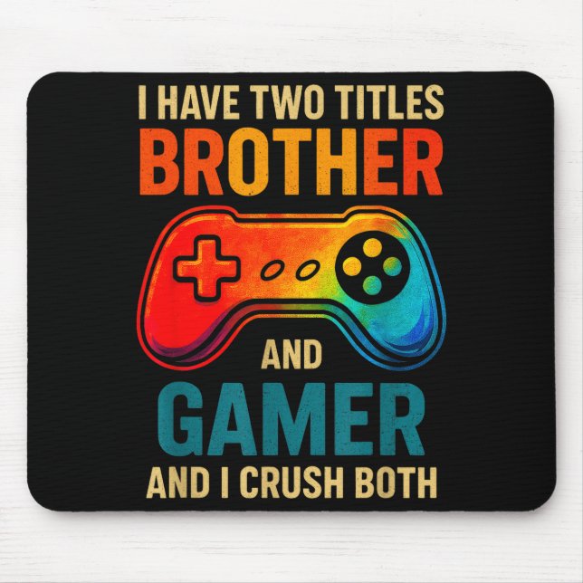 Mousepad Funny Gamer Graphic Tee For Boys Teens Kids Video  (Frente)