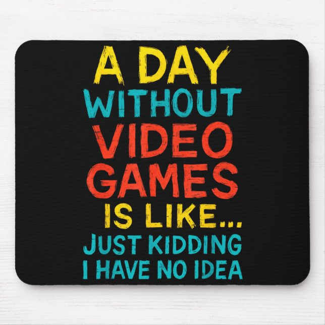 Mousepad Funny Gamer Graphic Tee Men Boys Teens Video Gamin (Frente)