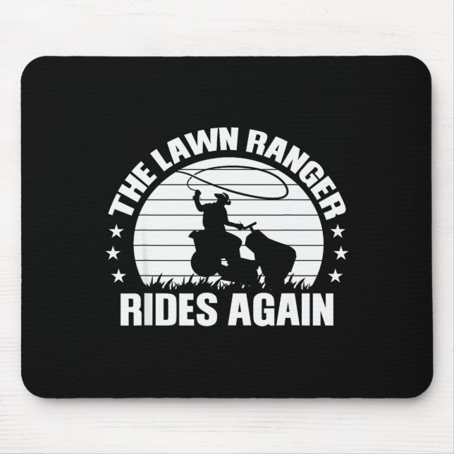Mousepad Funny Garden And Mow Fields Sayings The Lawn Range (Frente)