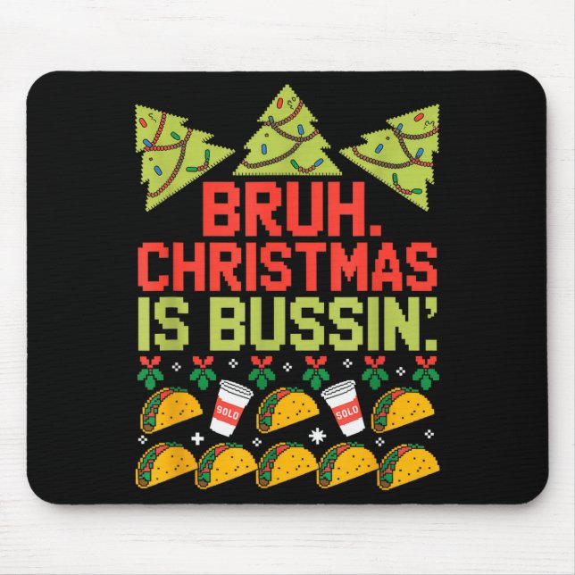 Mousepad Funny Gen Alpha Gen Z Slang Funny Christmas Sweate (Frente)