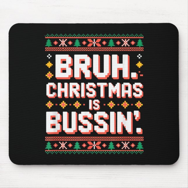 Mousepad Funny Gen Alpha Gen Z Slang Funny Christmas Sweate (Frente)