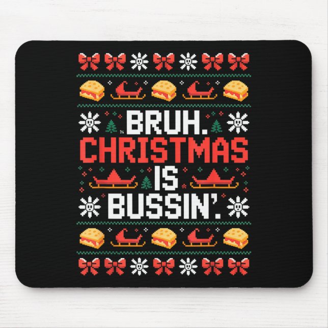 Mousepad Funny Gen Alpha Gen Z Slang Funny Christmas Sweate (Frente)
