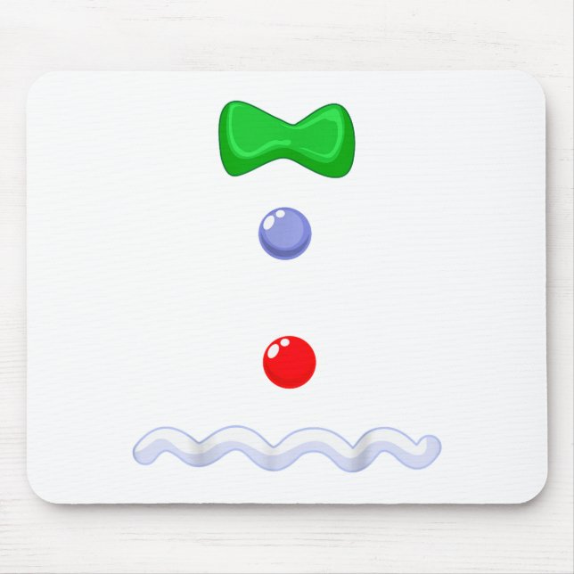 Mousepad Funny Gingerbread Man Christmas Costume  (Frente)