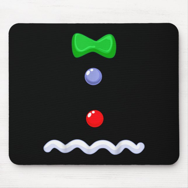 Mousepad Funny Gingerbread Man Christmas Costume  (Frente)