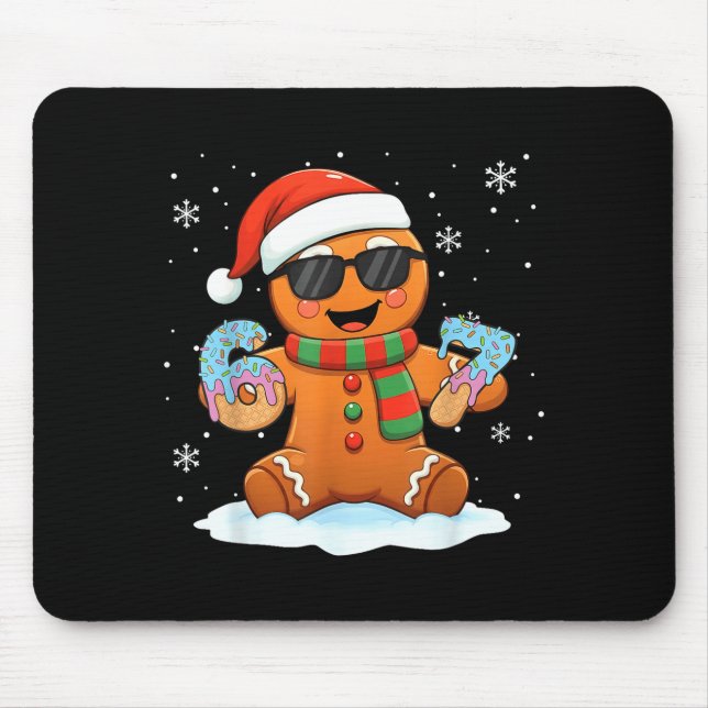 Mousepad Funny Gingerbread Six Seven 67 Ice Cream Drip Chri (Frente)