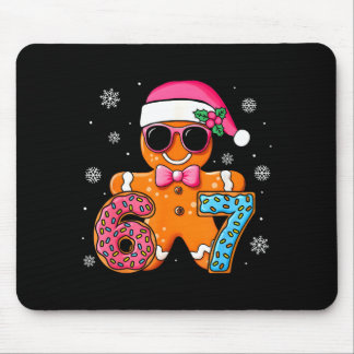 Mousepad Funny Gingerbread Six Seven 67 Ice Cream Drip Chri