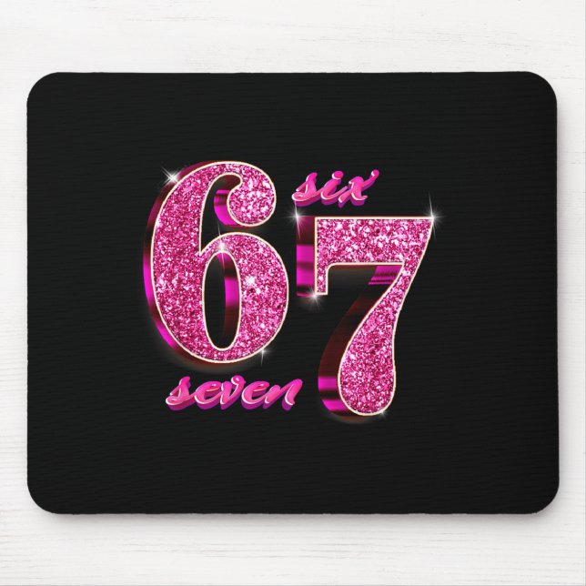 Mousepad Funny Girls Nk Coquette 67 Six Seven Meme Brainrot (Frente)