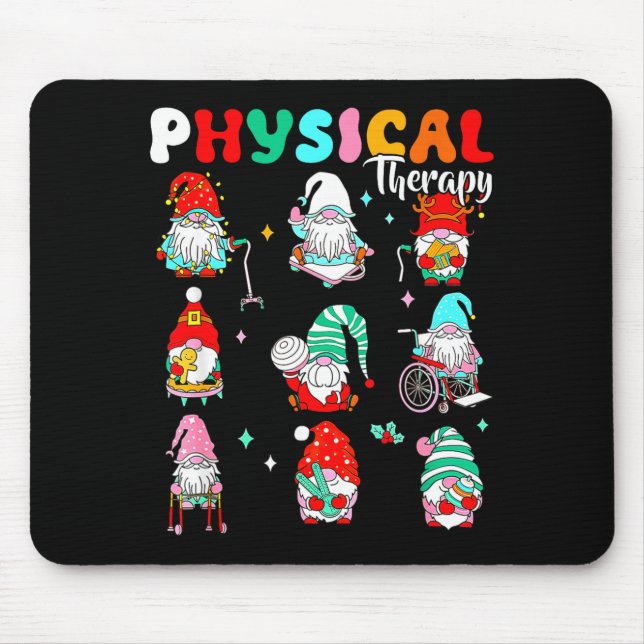 Mousepad Funny Gnome Physical Therapy Pt Physical Therast C (Frente)
