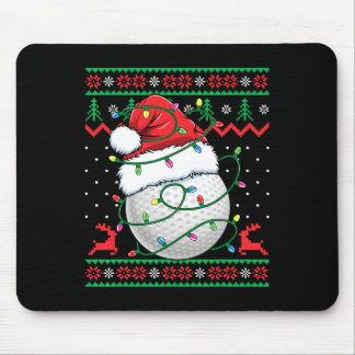 Mousepad Funny Golf Ugly Christmas Sweater Womens Mens Golf