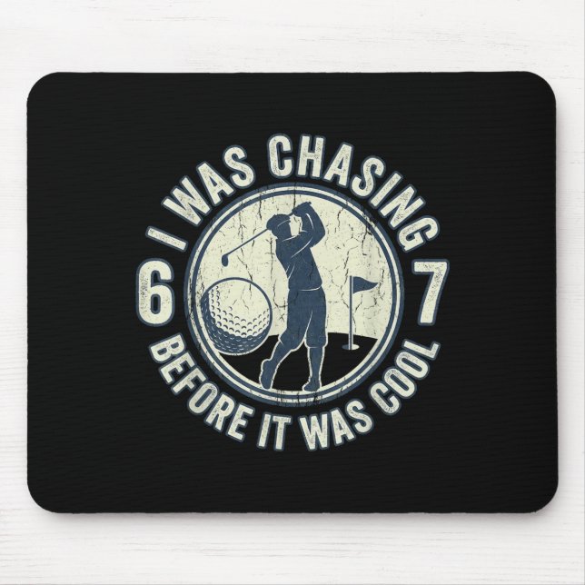 Mousepad Funny Golfer 67 Meme Golf Joke Chasing 67  (Frente)
